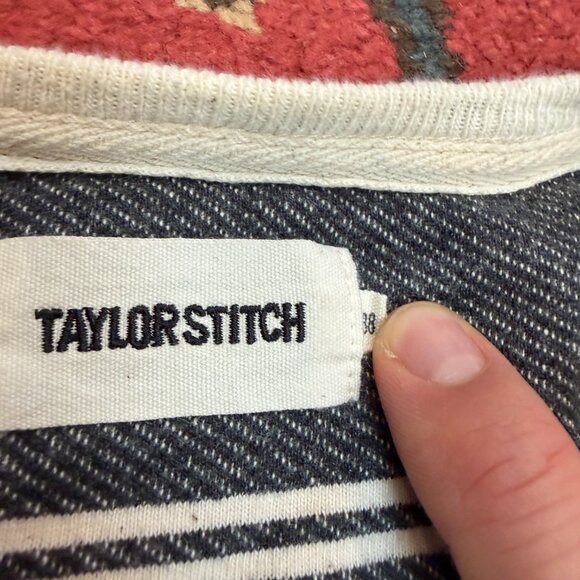Taylor Stitch Morgan Crewneck in Ash Stripe - Picture 2 of 2